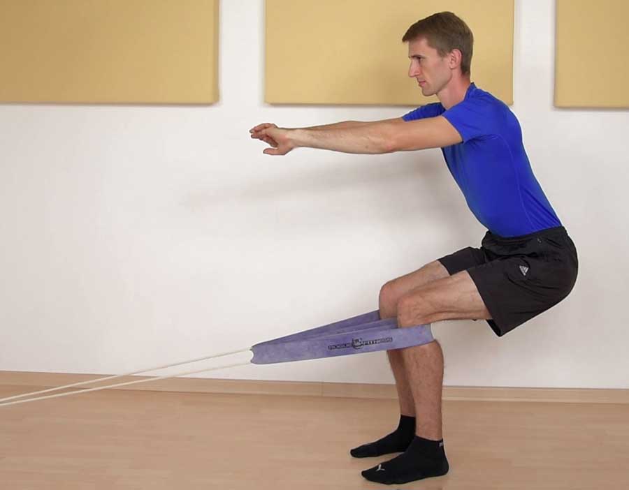 The Spanish Squat for tendonitis in the knee